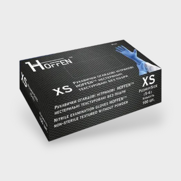 Перчатки HOFFEN Голубые XS 3.5г 15990 фото
